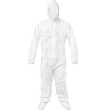 DISPOSABLE PPE COVERALL NON WOVEN - WHITE