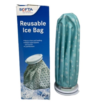 REUSEABLE ICE BAG - BLUE - WHITE SNOW 