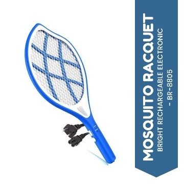 BRIGHT RECHARGEABLE ELECTRONIC MOSQUITO RACQUET - BR-8805