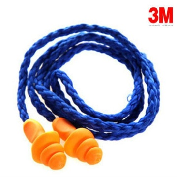 3M REUSABLE EAR PLUGS CORDED - 1270 - BLUE 