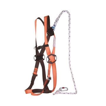SAFETY HARNESS NORMAL WEIGHT SINGLE HOOK - ORANGE