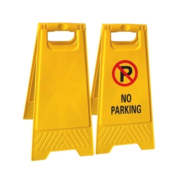 CAUTION NO PARKING WARNING SIGN - STAND TYPE