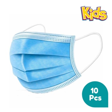 MOBEE 3PLY SURGICAL MASK KIDS - BLUE - 10PCS PACK