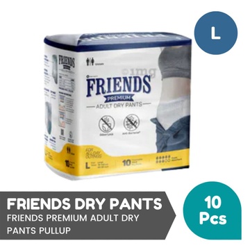 FRIENDS PREMIUM ADULT DRY PANTS PULLUP - 10PCS PACK - LARGE