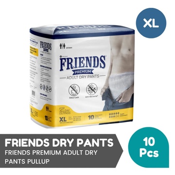 FRIENDS PREMIUM ADULT DRY PANTS PULLUP - 10PCS PACK - XL