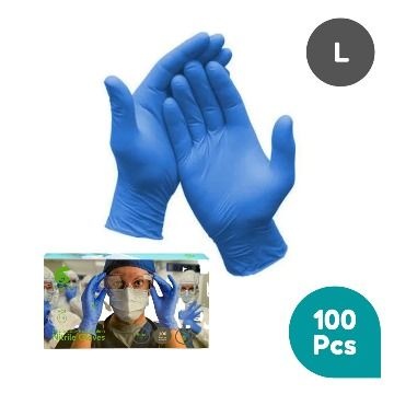 GUCLOUD DISPOSABLE GLOVES - NITRILE - LARGE