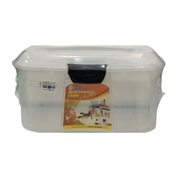 TRANSPARENT MULTI FUNCTION UTILITY CONTAINER BOX - LARGE