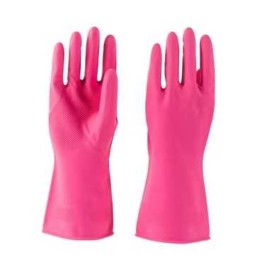 SAFETY RUBBER GLOVES PAIR - PINK
