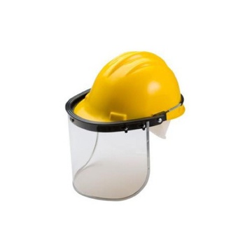 SAFETY HELMET WITH VISOR - YELLOW
