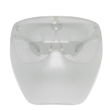ADULT ISOLATION GLASS FACE SHIELD - HALF SHADED