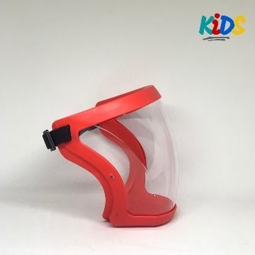 HYBRID RESPIRATOR ACTIVE FACE SHIELD - KIDS - RED