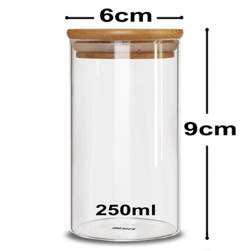 BAMBOO LID CANISTER 6CM X 250ML